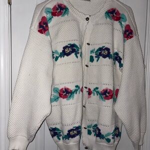 Northern Reflections White Knit Cardigan